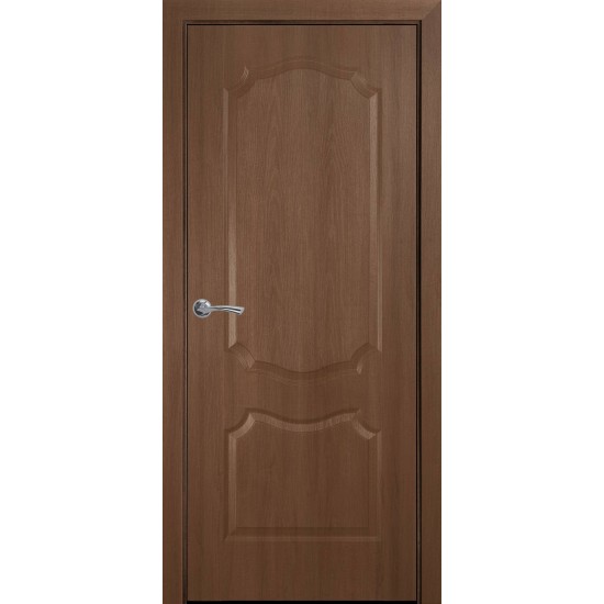 Міжкімнатні двері Новий Стиль Фортіс Вензель 600 мм  ПВХ Делюкс золота вільха глухі
