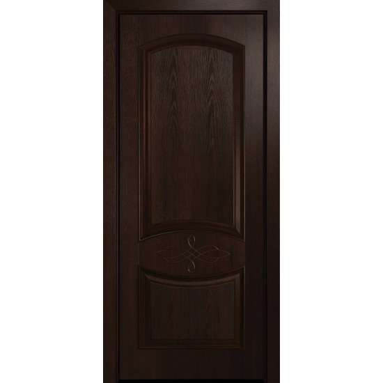 Міжкімнатні двері Новий Стиль ПВХ Делюкс Донна 600 мм  каштан глухі Gr