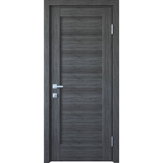 Міжкімнатні двері Новий Стиль ПВХ Делюкс Ліннея 600 мм grey глухі