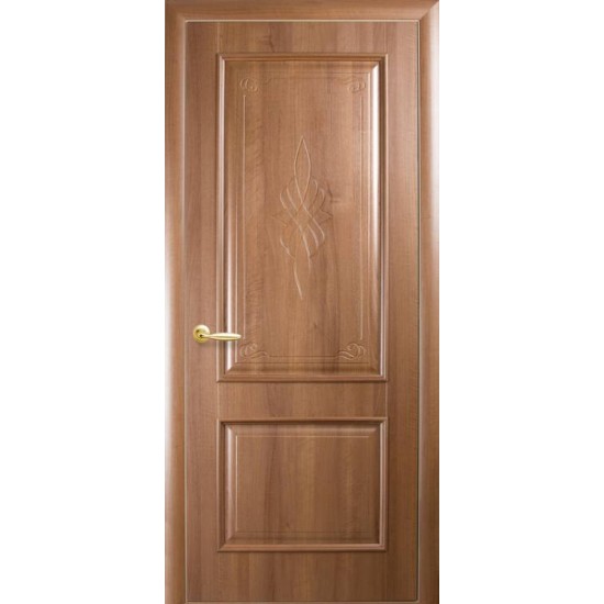 Міжкімнатні двері Новий Стиль ПВХ Делюкс Вілла 600 мм  золотий дуб