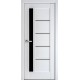 Міжкімнатні двері Новий Стиль ПП Преміум Грета 600 мм  білий матовий скло BLK