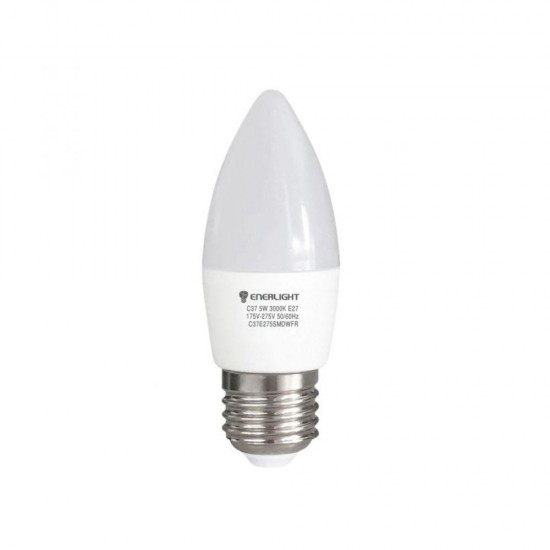 Лампа світлодіодна cвічка LED С-37-5W-Y-E27 3000K 5W